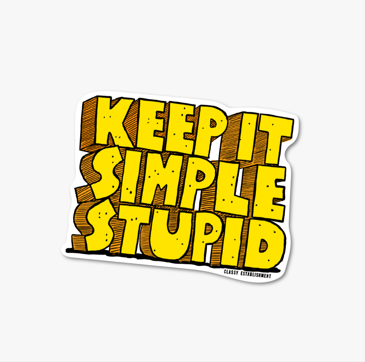 Keep it Simple Sticker