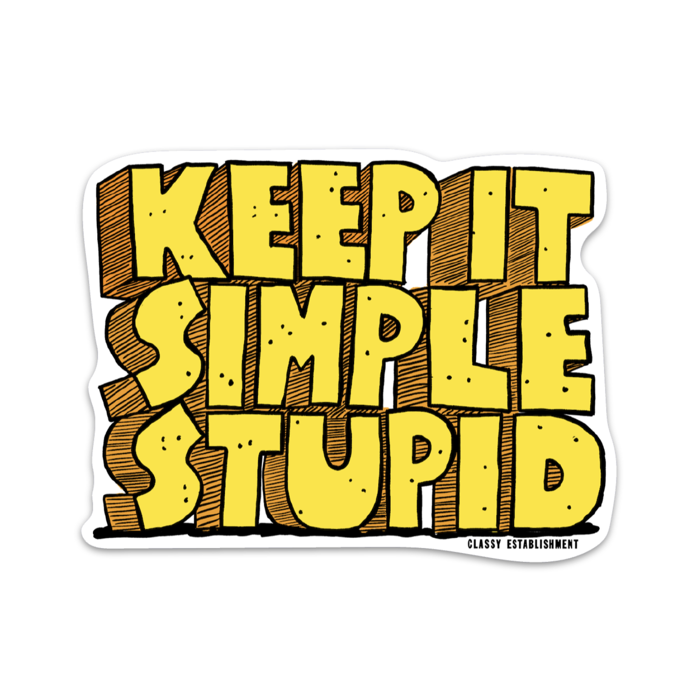 Keep it Simple Sticker